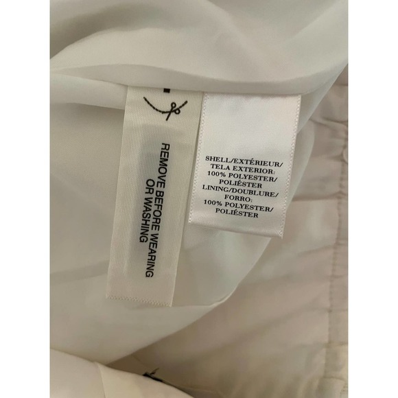 NWT Ann Taylor Classic Fit Geometric Lace Pencil Skirt Back Zip Size 2 Ivory - Picture 6 of 6